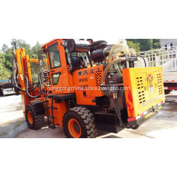 Highway Guardrail Wheel Pile Driver